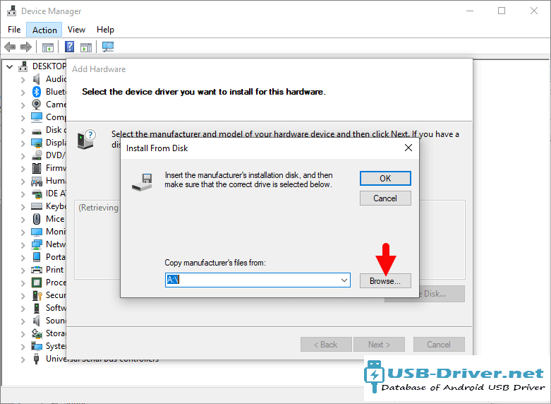 Step 9 :Installation M-Horse 630 USB Driver