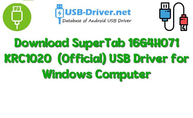 SuperTab 16G4H071 KRC1020