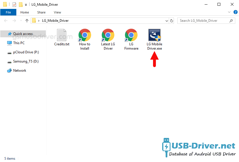 How to install LG USB Driver official on Windows